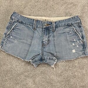 Hollister Co. Women's Low Rise Cut Off Denim Shorts